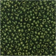 Miyuki rocailles kralen 11/0 - Olive green gold luster 11-306